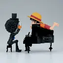 ONE PIECE - Luffy & Brook - Figurine WCF Log Stories 8cm