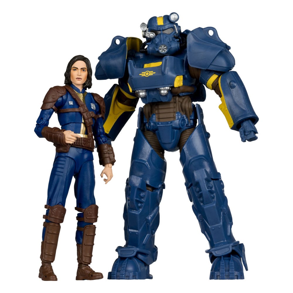 FALLOUT 4 - T-60 Vault tec & Sole Survivor - Pack 2 Figurine 18cm 