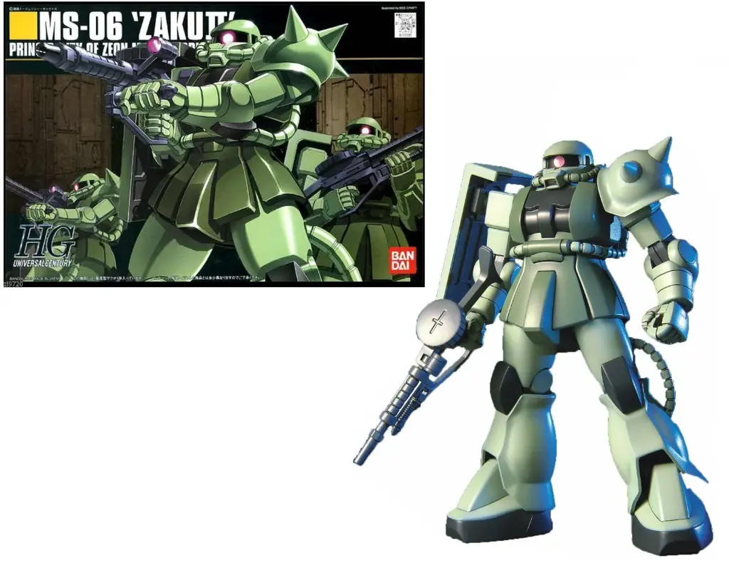 GUNDAM - HGUC 1/144 MS-06 Zaku II Mass Production - Model Kit