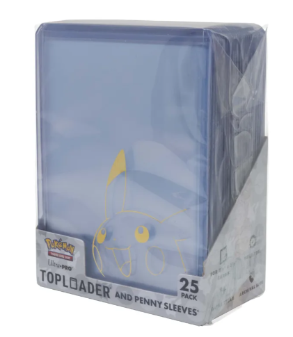 [16663] Ultra Pro - Pokémon JCC - Pack combiné de Toploader et pochettes de protection Penny Sleeves Pikachu 
