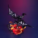 YU-GI-OH! - Dragon Noir Yeux Rouges -Statuette Monsters Chronicle 14cm 