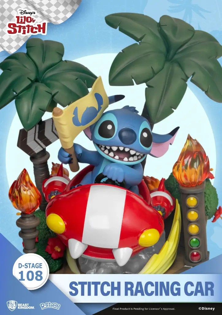 LILO & STITCH - Stitch Racing Car - Diorama D-Stage 14.6cm