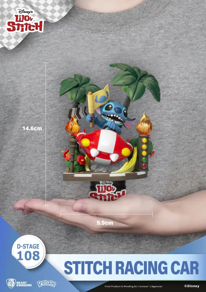 LILO & STITCH - Stitch Racing Car - Diorama D-Stage 14.6cm
