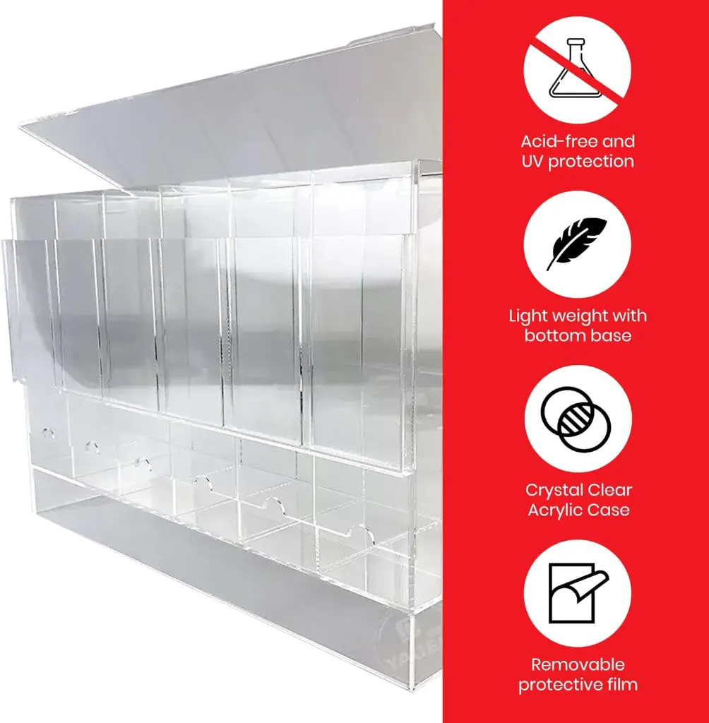 EVORETRO - PREMIUM 6-Slot Acrylic Card Pack Dispenser 