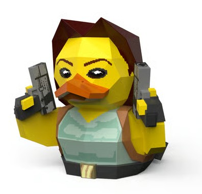 Numskull - Best of TUBBZ Boîte Canard de bain - Tomb Raider - Lara Croft - 9cm 