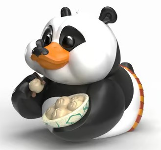 Numskull - TUBBZ Canard de bain - Kung Fu Panda - Po (Première Édition) - 9cm 