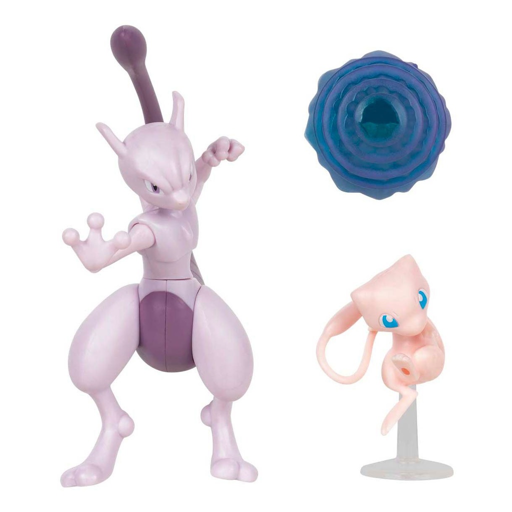 POKEMON - Mew et Mewtwo - Pack de 2 Figurine