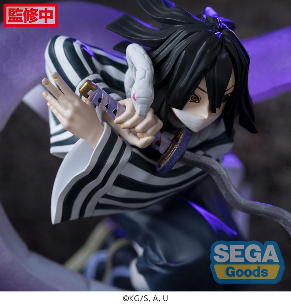 DEMON SLAYER - Obanai Iguro - Statuette Xross Link Anime 14cm 