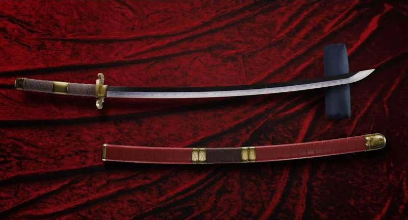 ONE PIECE - 3 épées de Roronoa Zoro - Réplique Proplica 95cm 