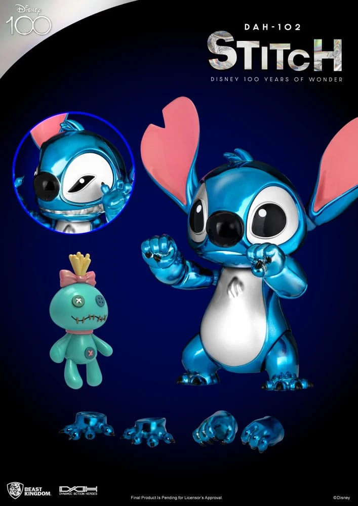 DISNEY 100 YEARS OF WONDER - Stitch - Fig. Dynamic Action Heroes 16cm