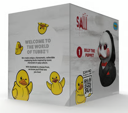 Numskull - Best of TUBBZ Boîte Canard de bain - Saw - Billy The Puppet - 9cm 