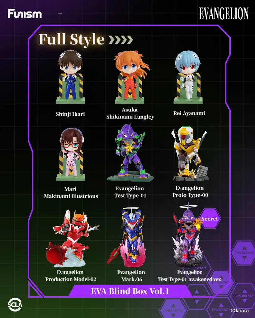 EVANGELION - EVA - Blind Box Set 8 Figurine 12cm