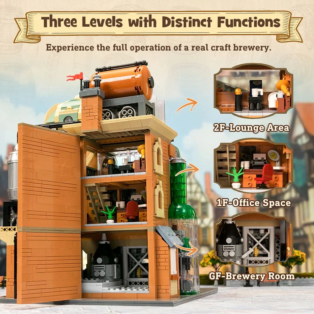 PANTASY - Brasserie Artisanale - Bloc de Construction 3252 pcs