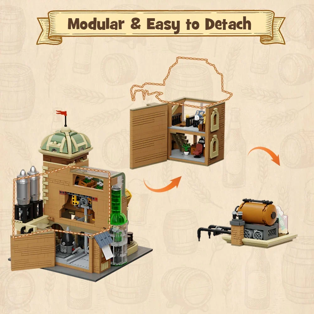 PANTASY - Brasserie Artisanale - Bloc de Construction 3252 pcs