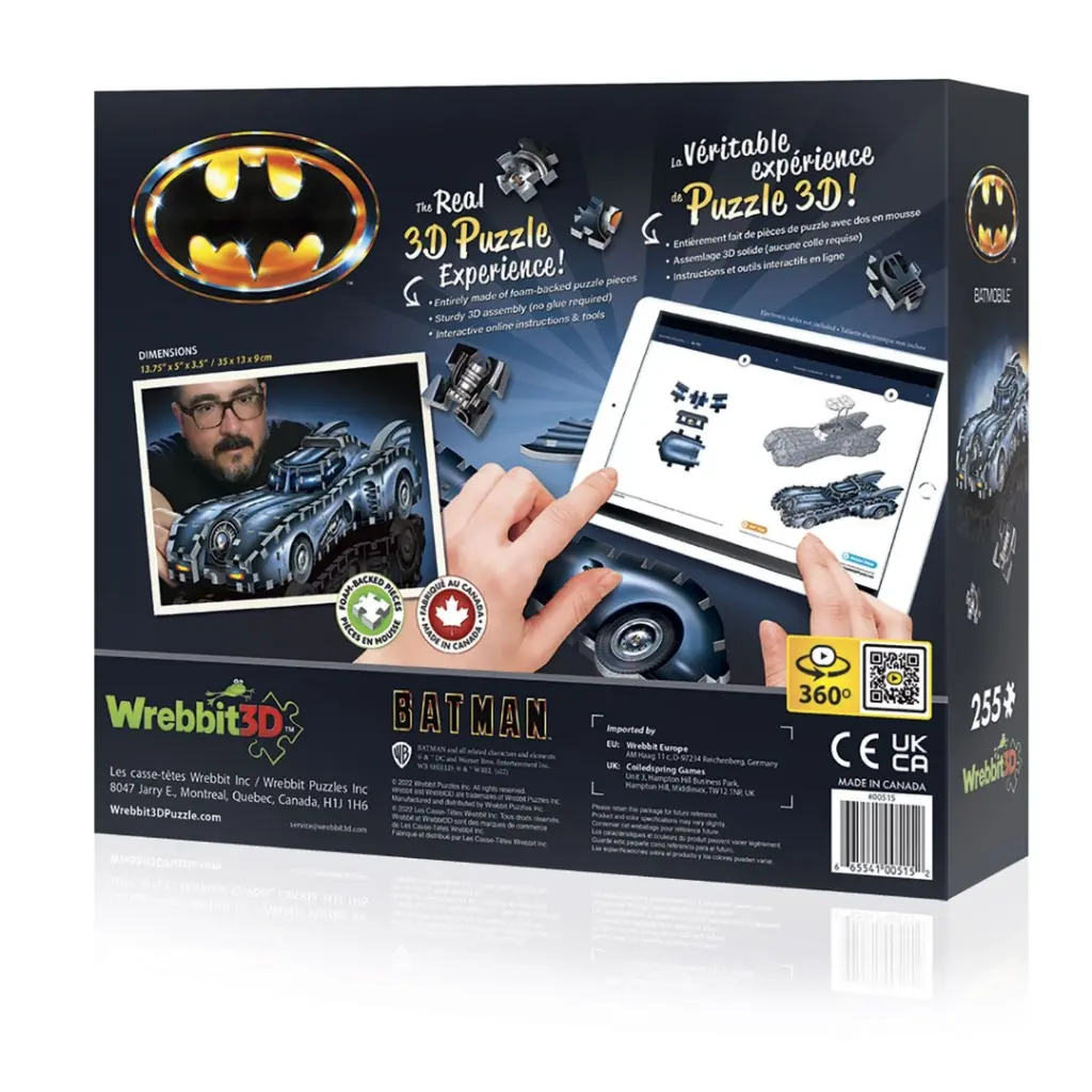 BATMAN - Puzzle 3D - Batmobile - 255 Pces