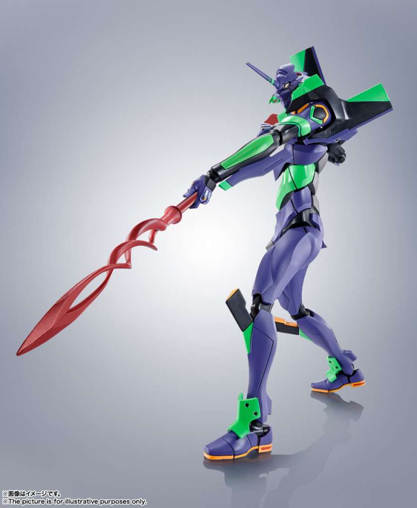 EVANGELION - EVA-01 + Spear of Cassius - Figurine Robot Spirits 17cm