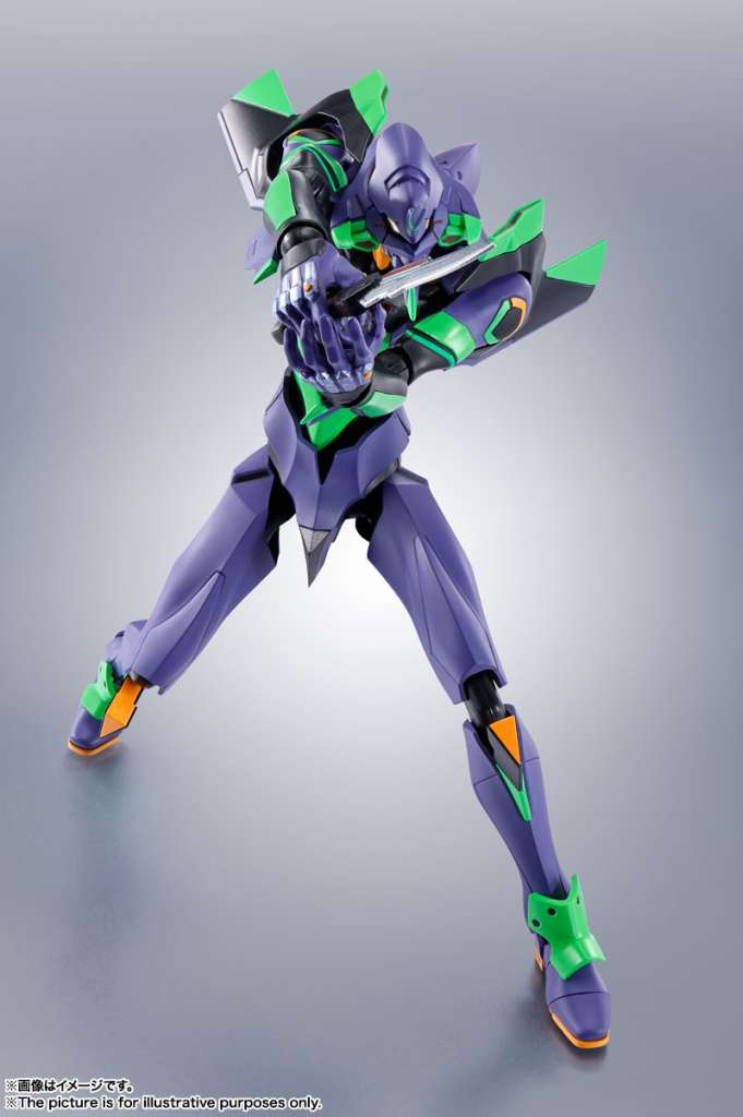 EVANGELION - EVA-01 + Spear of Cassius - Figurine Robot Spirits 17cm