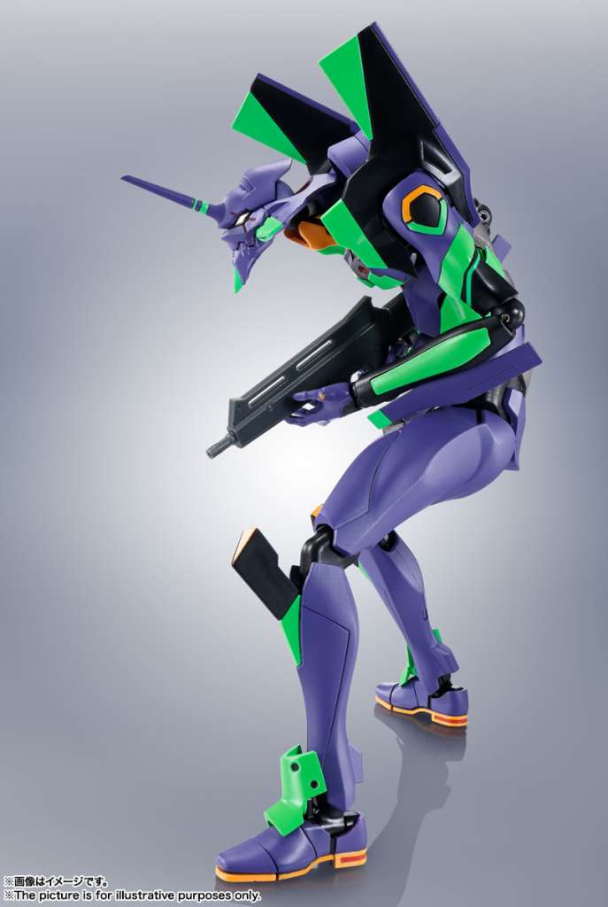 EVANGELION - EVA-01 + Spear of Cassius - Figurine Robot Spirits 17cm