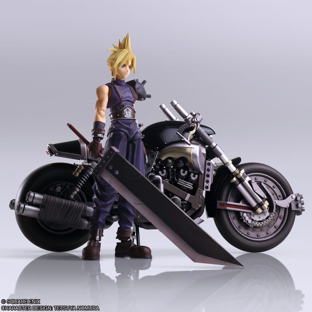 FINAL FANTASY VII - Cloud & Hardy-Daytona - Figurine Bring Arts 15cm