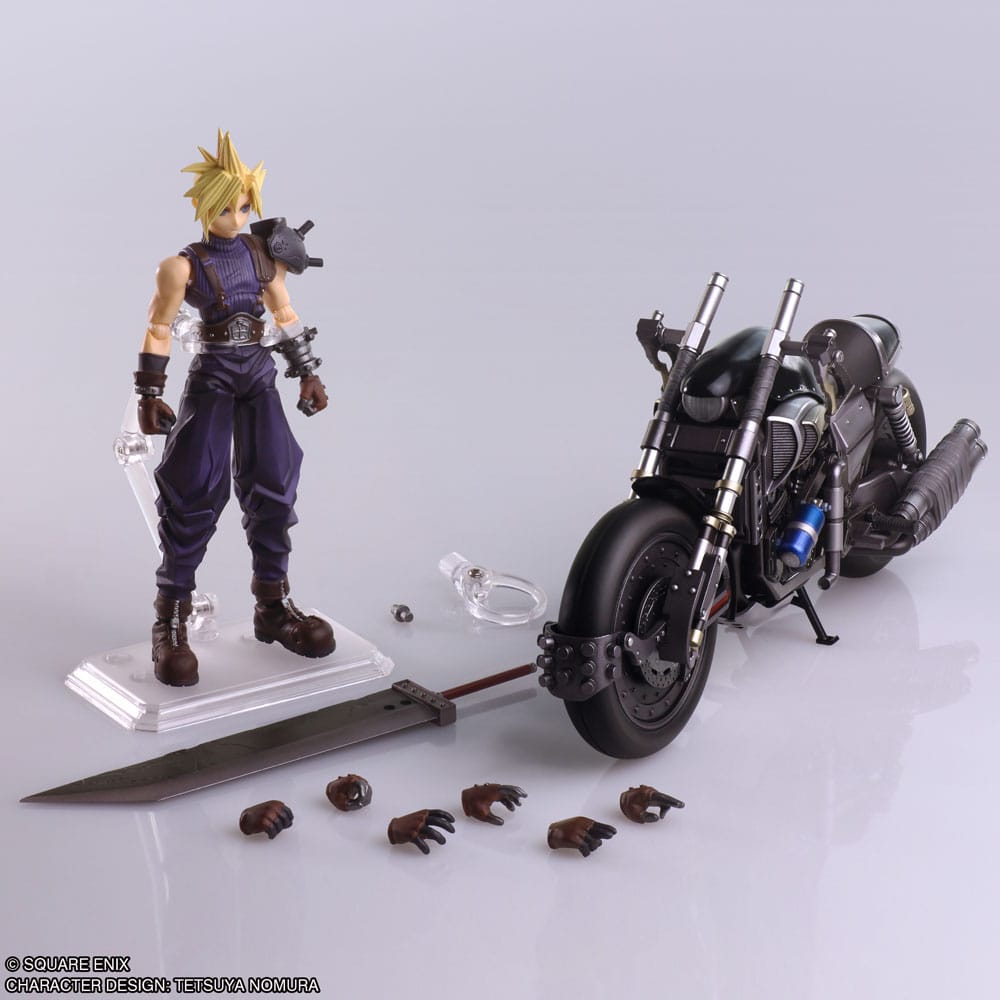 FINAL FANTASY VII - Cloud & Hardy-Daytona - Figurine Bring Arts 15cm