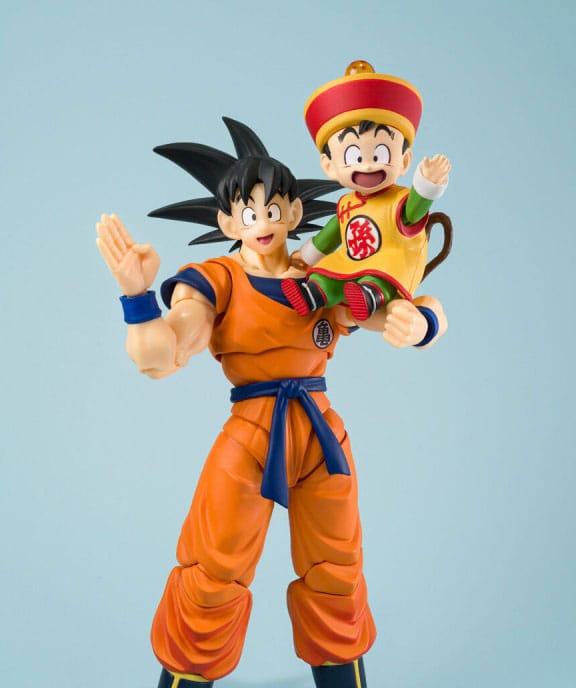 DRAGON BALL Z - Goku, Gohan & Kintoun -Figurine S.H. Figuarts 14 & 6cm