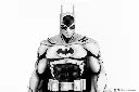 DC HEROES - Batman "Version Blanc & Noir" - Statuette 1/8 27cm