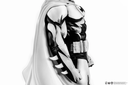 DC HEROES - Batman "Version Blanc & Noir" - Statuette 1/8 27cm