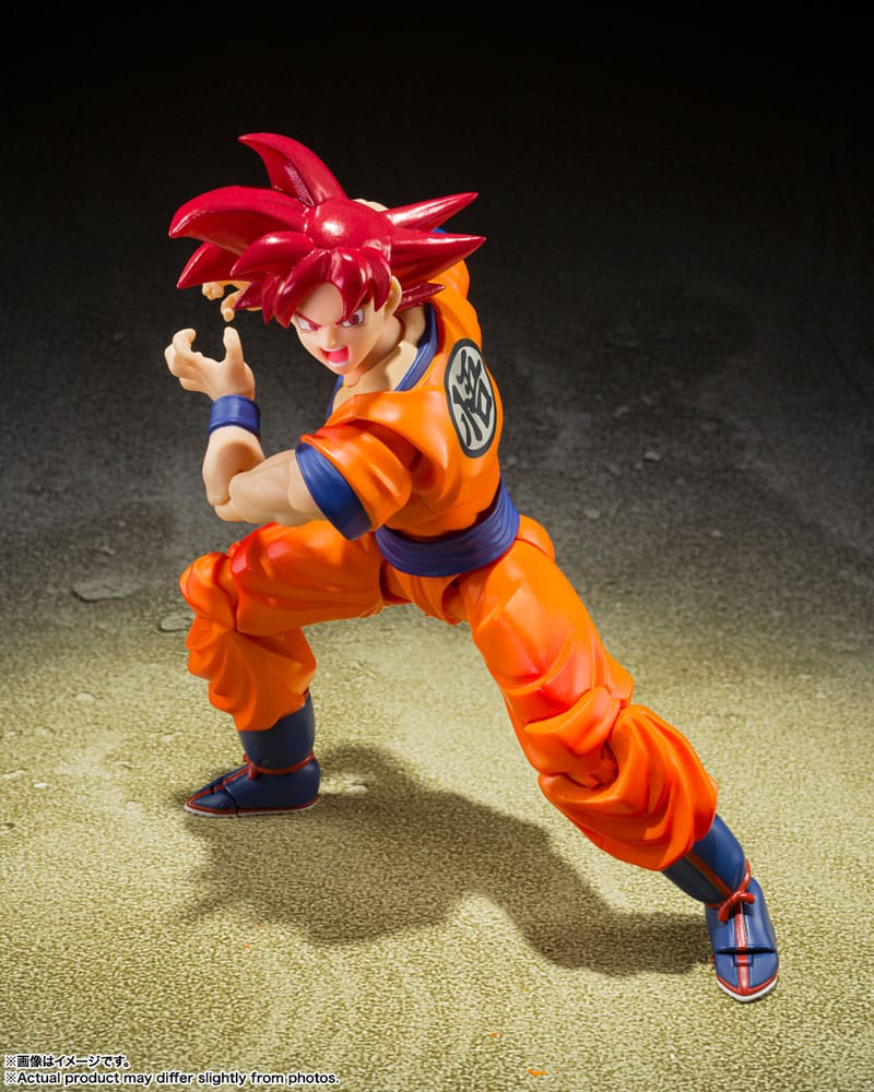 DRAGON BALL SUPER - SSG Goku God of Virtue - Fig. S.H. Figuarts 14cm 