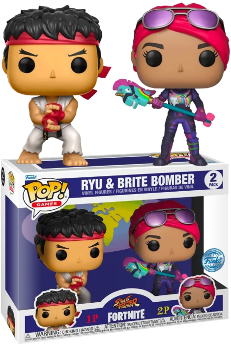 Funko POP 2 Pack Ryu & Brite Bomber