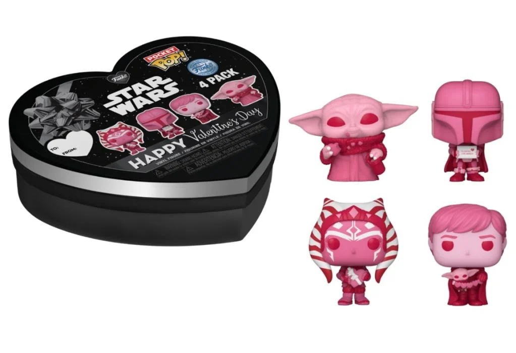 FUNKO POCKET POP 4-PACK STAR WARS THE MANDALORIAN VALENTINES