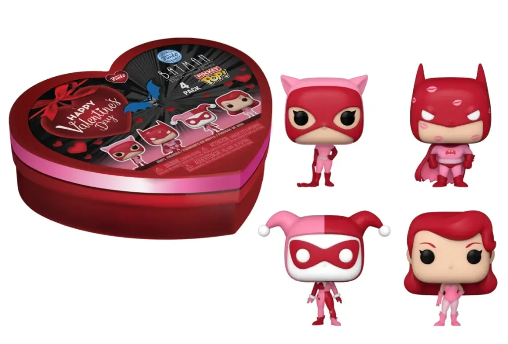 FUNKO POCKET POP 4-PACK DC COMICS VALENTINES