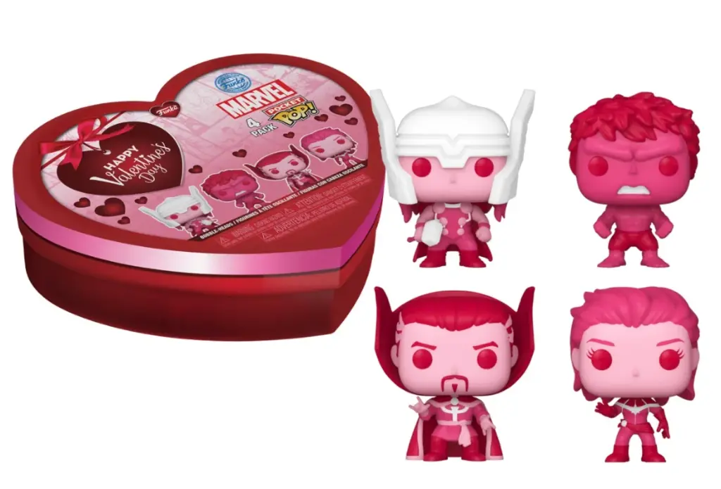 FUNKO POCKET POP 4-PACK MARVEL VALENTINES