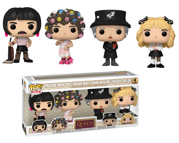 FUNKO POP QUEEN I WANT TO BREAK FREE 4 PACK