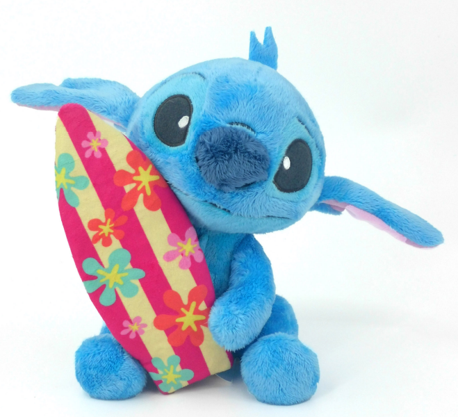 STITCH - Peluche Stitch avec Planche de Surf - 25cm