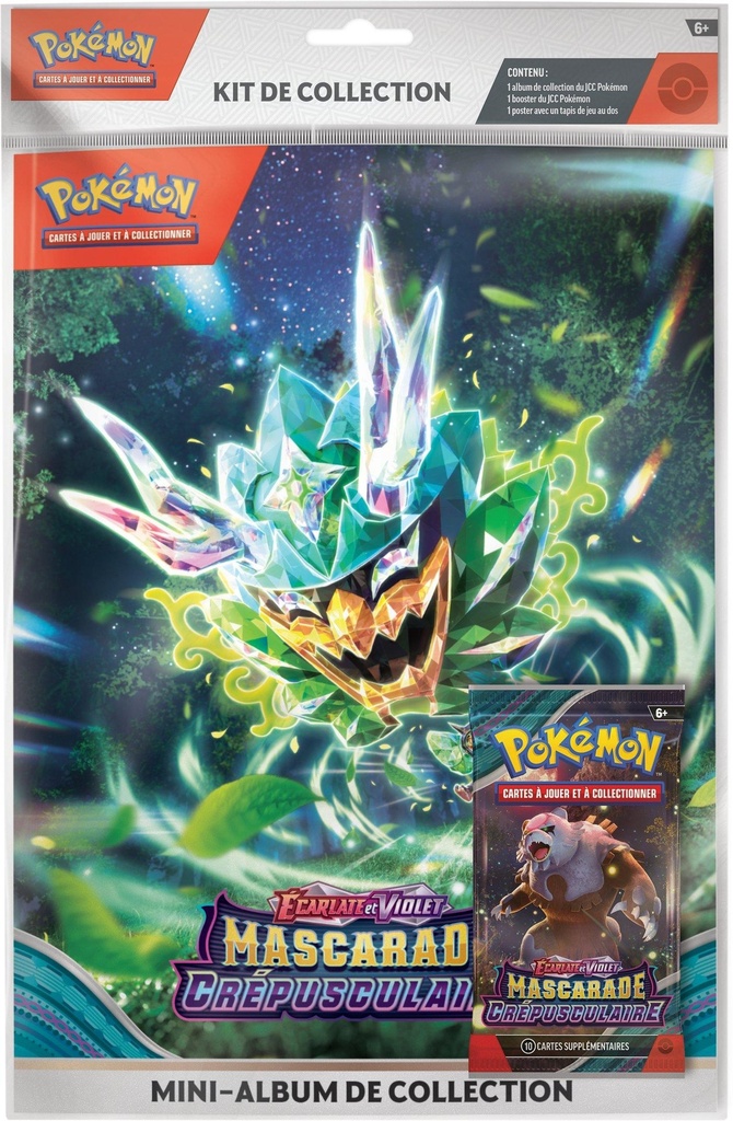 Pokemon JCC - Portfolio A4 + Booster Mascarade Crépulsculaire 