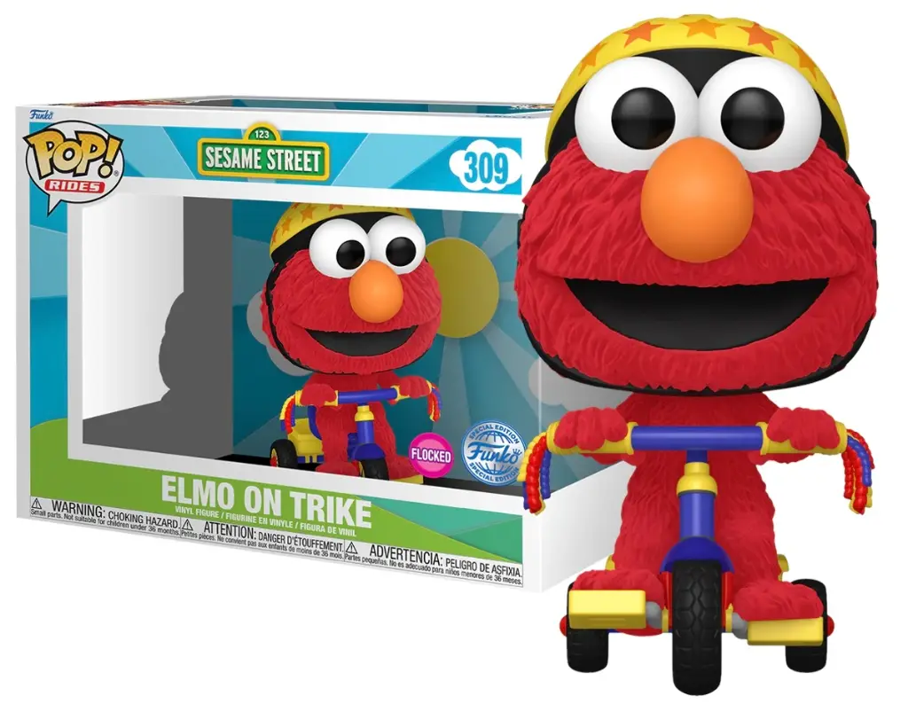 Funko POP 309 Elmo on Trike Flocked SE