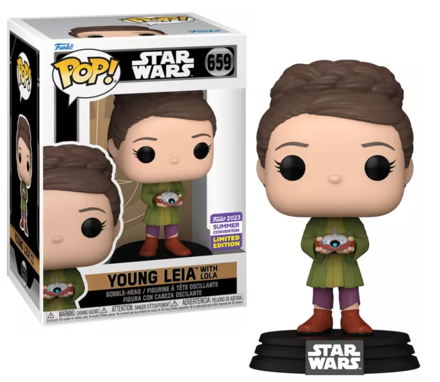 Funko POP 659 Young Leia & Lola Summer Convention 2023