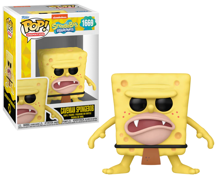 Funko POP 1669 Bob l'éponge Homme des cavernes