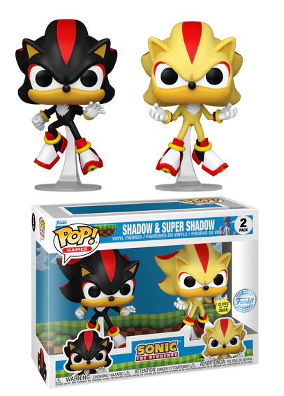 Funko POP 2 Pack Shadow & Super Shadow GITD SE