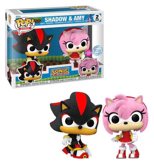 Funko POP 2 Pack Shadow & Amy Rose Flocked SE