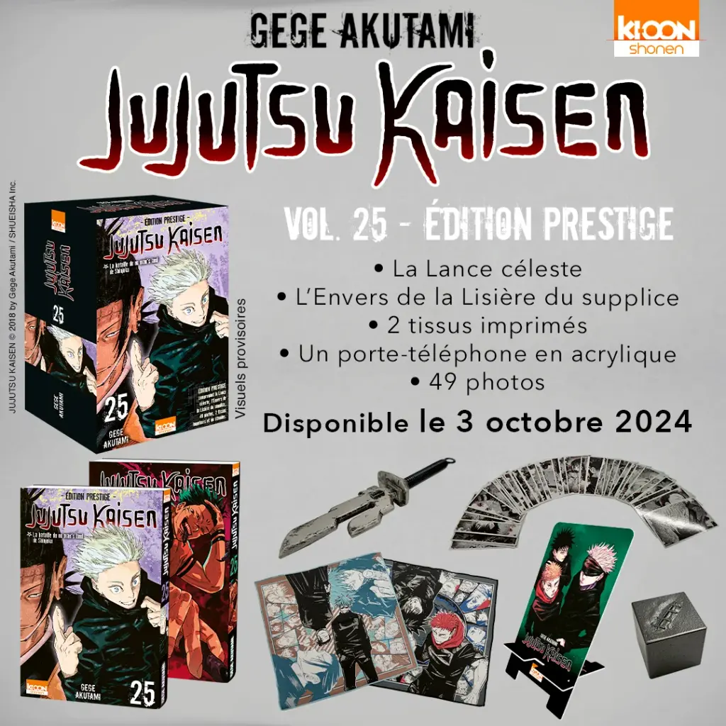 JUJUTSU KAISEN - Tome 25 - EDITION PRESTIGE 