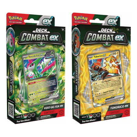 Pokémon JCC - Deck Combat Vert-de-Fer-ex et Tokorico-ex (1x deck aléatoire) 