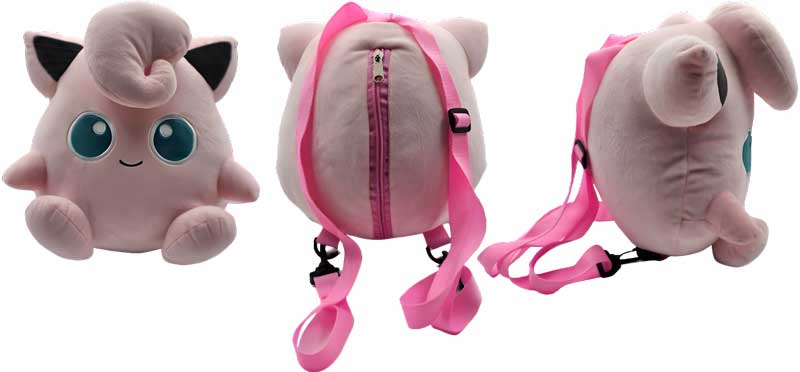 POKEMON - Rondoudou - Sac à dos Peluche 35cm 