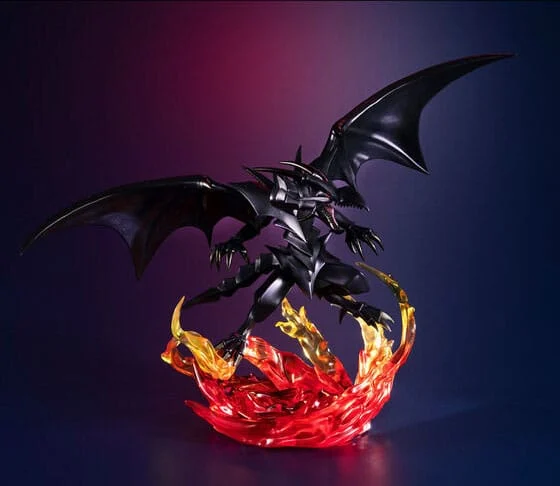 YU-GI-OH! - Dragon Noir Yeux Rouges -Statuette Monsters Chronicle 14cm 