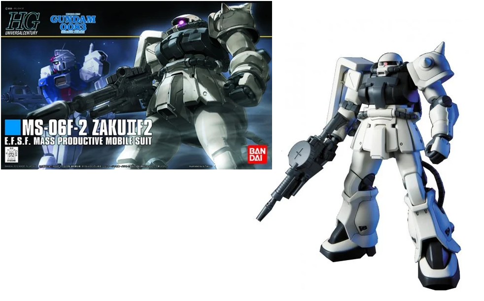 GUNDAM - HGUC 1/144 F2-Zaku (Earth Federation Type) - Model Kit 