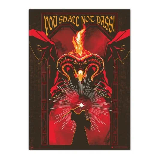 LE SEIGNEUR DES ANNEAUX - Balrog - Poster 'Phosphorescent' 50x70cm 