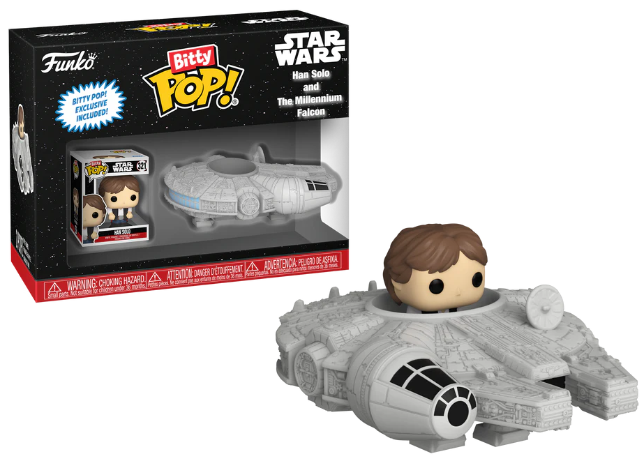 STAR WARS - Bitty Pop Ride - Han Solo avec Faucon Millenium 