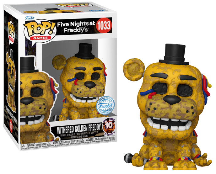 Funko POP 1033 Withered Golden Freddy SE