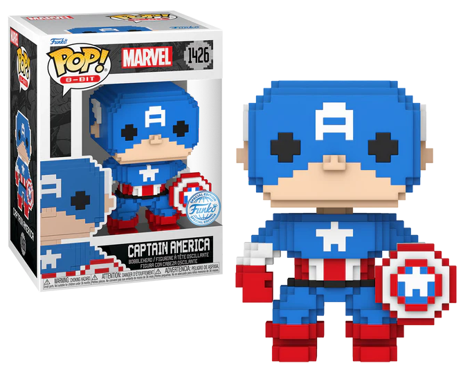 Funko POP 1426 Captain America 8-Bit SE