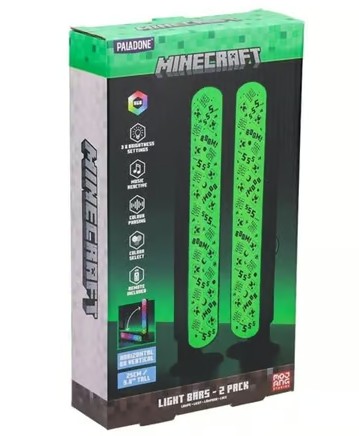 Minecraft - Set de 2 barres lumineuses avec télécommande 